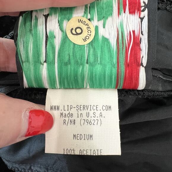 Vtg Lip Service Sz M Gothic Renaissance Velvet Dress Whimsigoth Vampire Rare - Picture 11 of 16